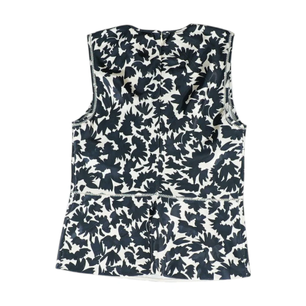 Beige Print Blouse - Image 2