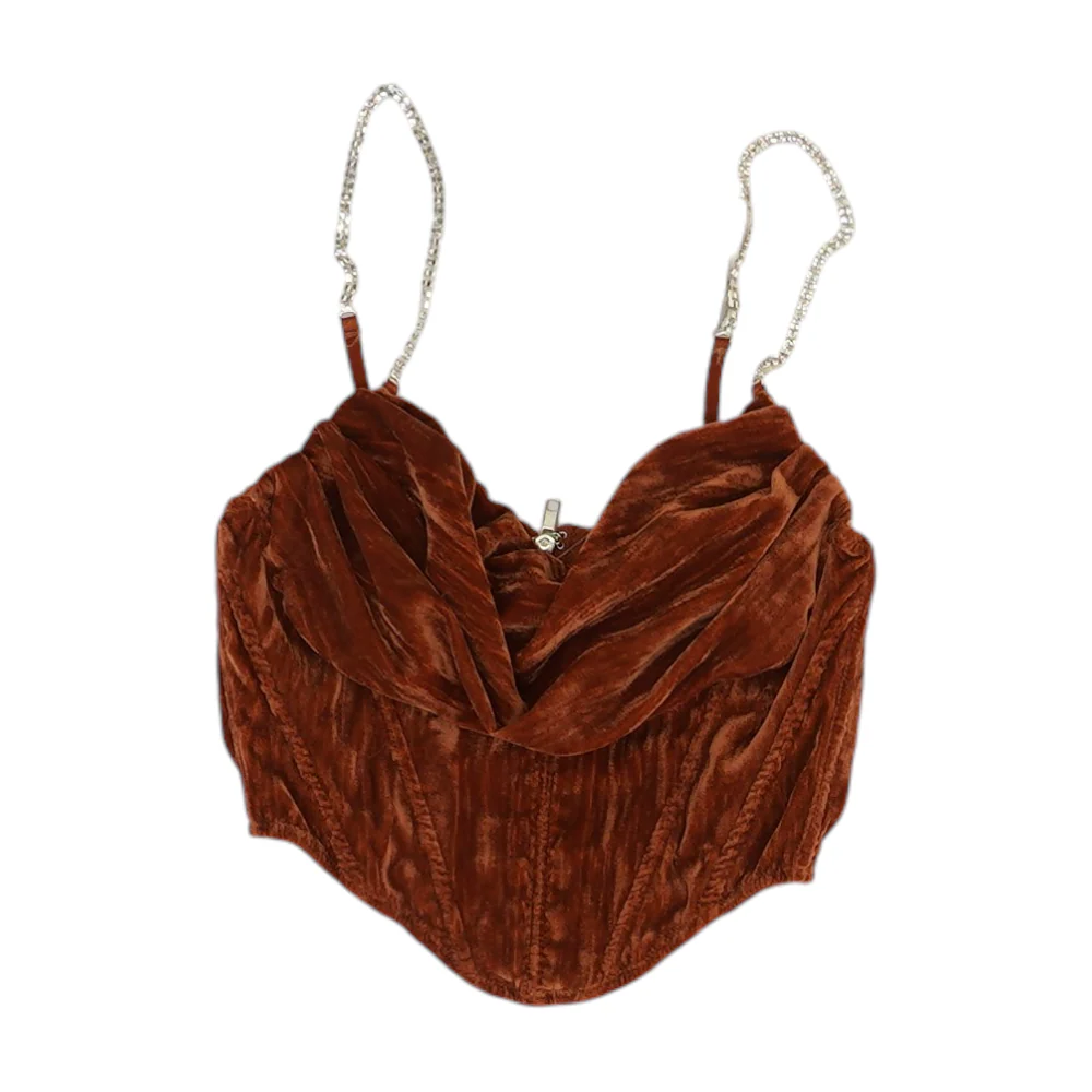 Rust Cropped Blouse