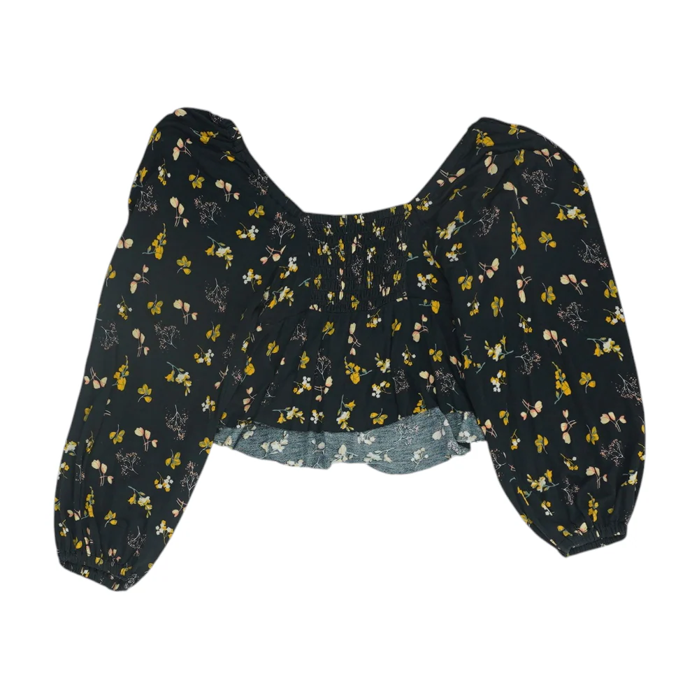 Black Floral Blouse - Image 2