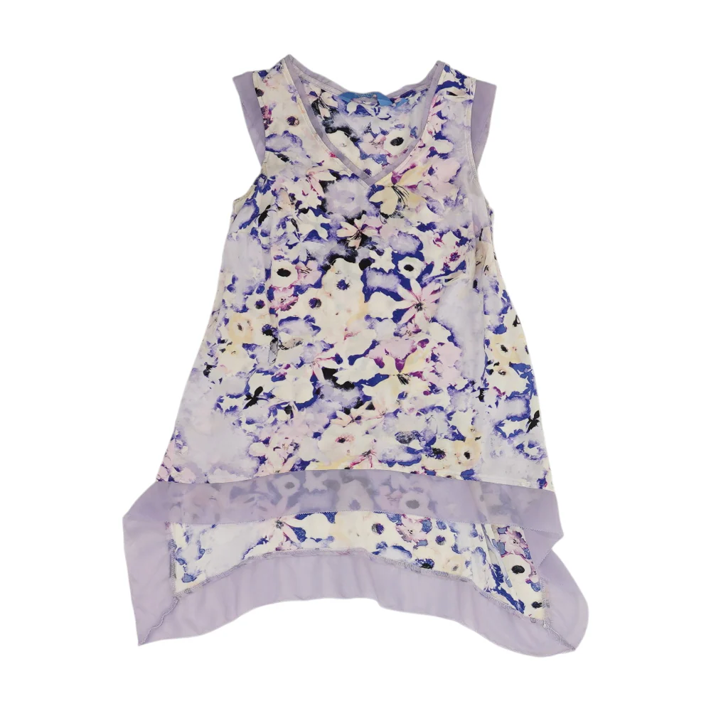 Purple Floral Blouse