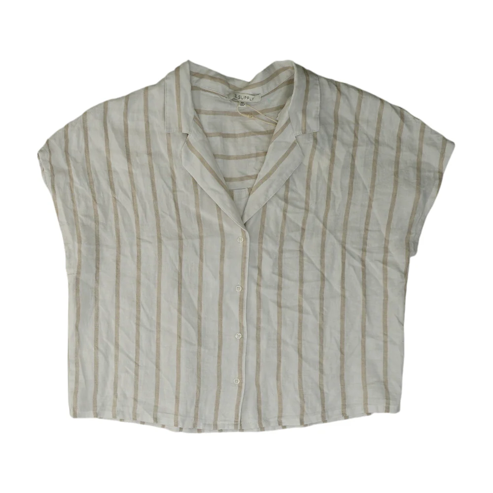 White Striped Blouse