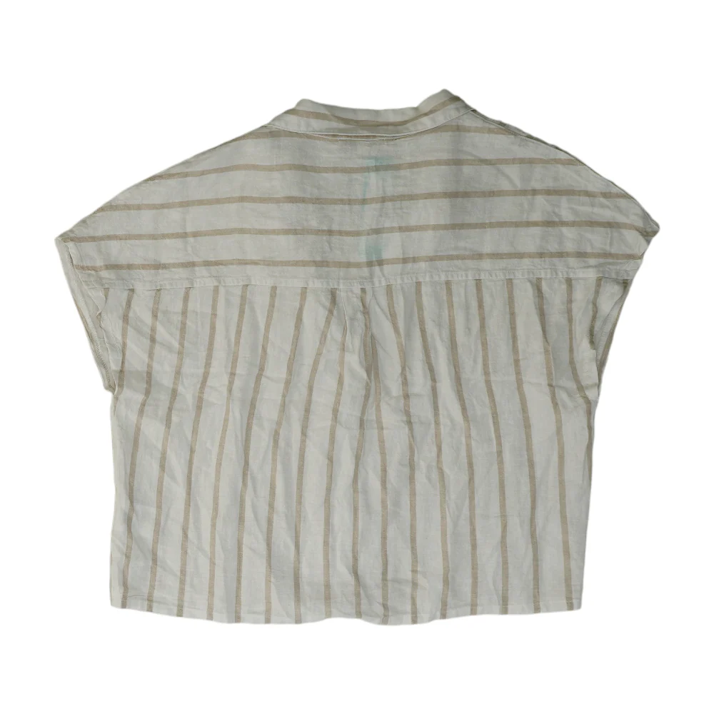 White Striped Blouse - Image 2