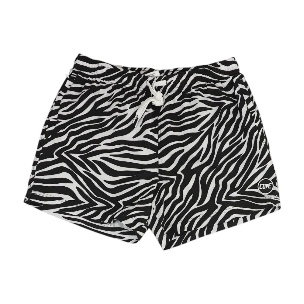 Blue Embroidery Detail Active Shorts