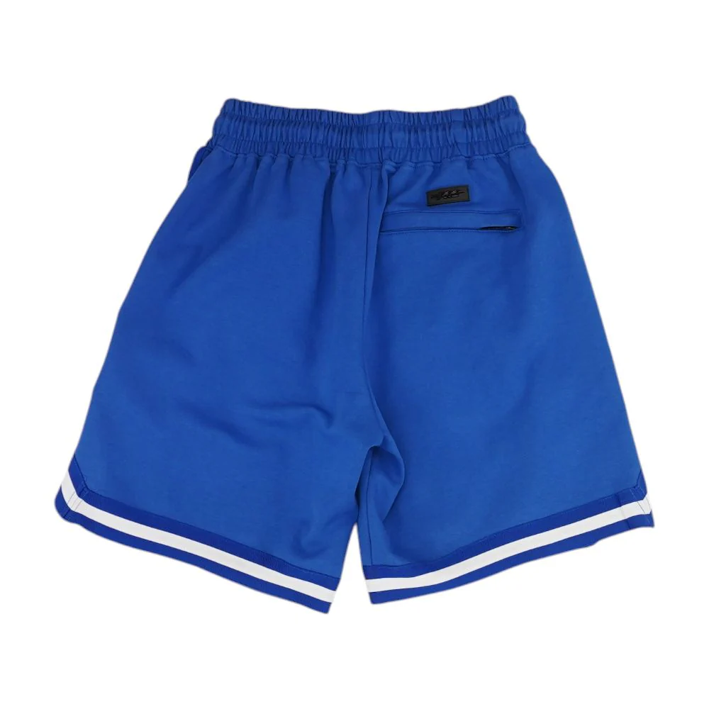 Blue Embroidery Detail Active Shorts - Image 4