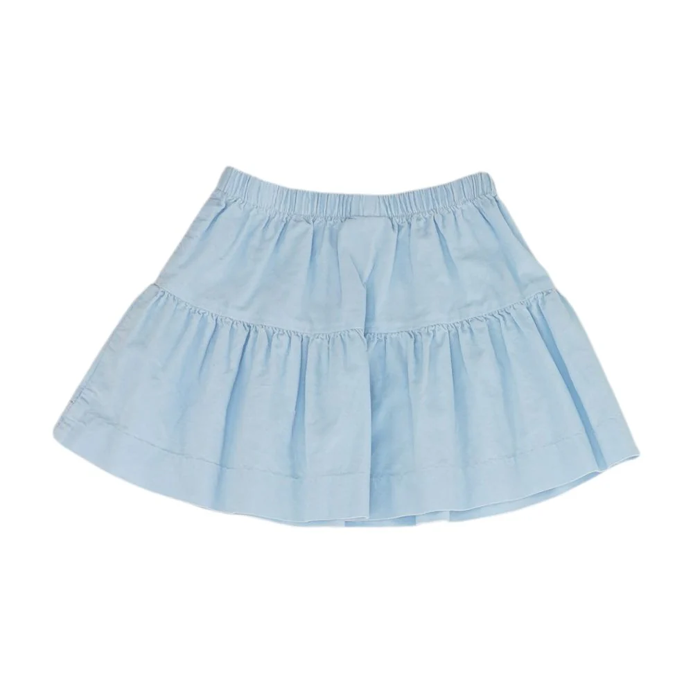 Blue Solid Skirt - Image 2