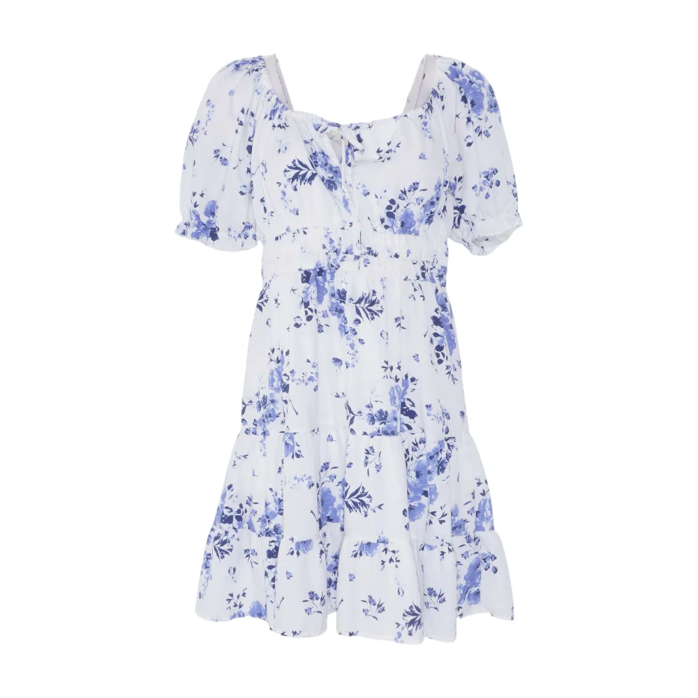 White Floral Mini Dress