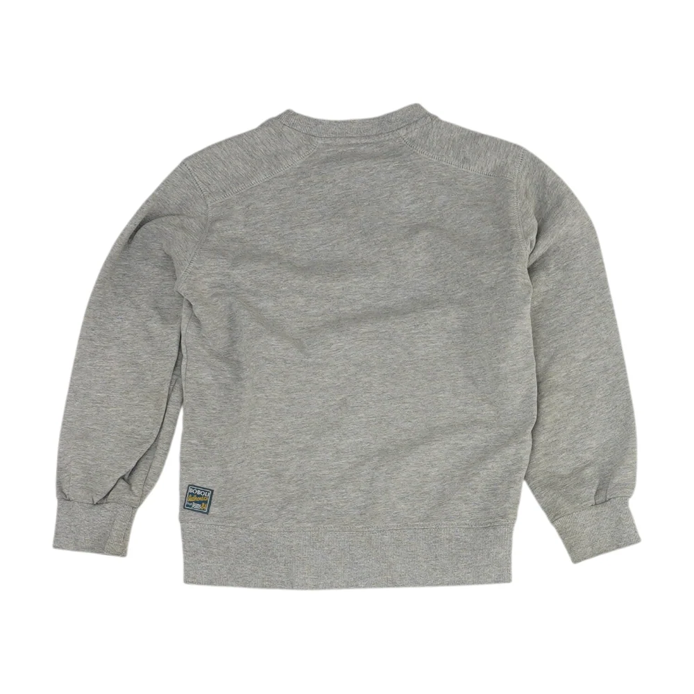 Gray Print Sweatshirt Pullover - Image 2