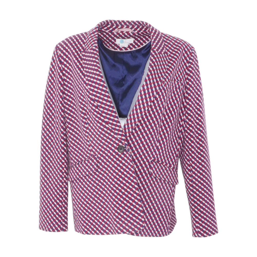 Pink Geometric Blazer