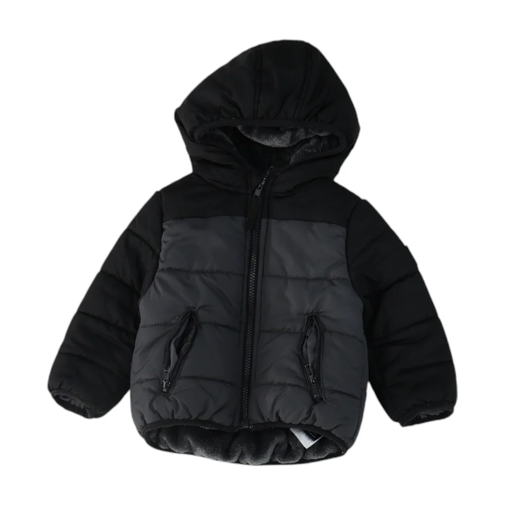 Gray Color Block Jacket
