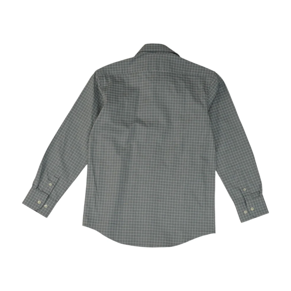 Gray Check Long Sleeve Button Down - Image 2