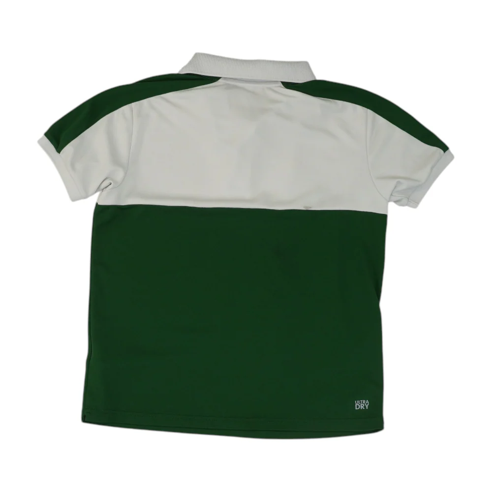 Green Color Block Short Sleeve Polo - Image 2