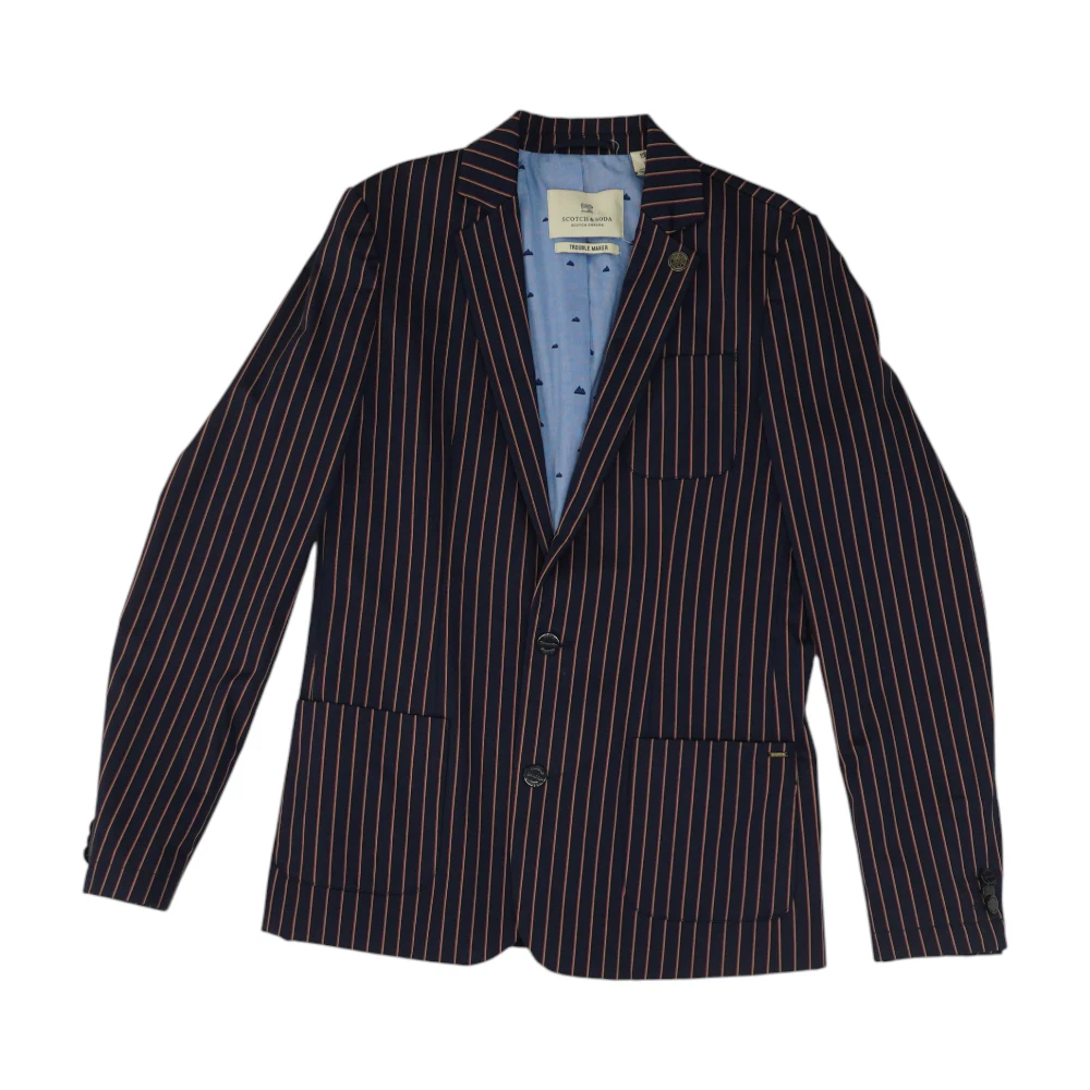Navy Striped Sport Coat