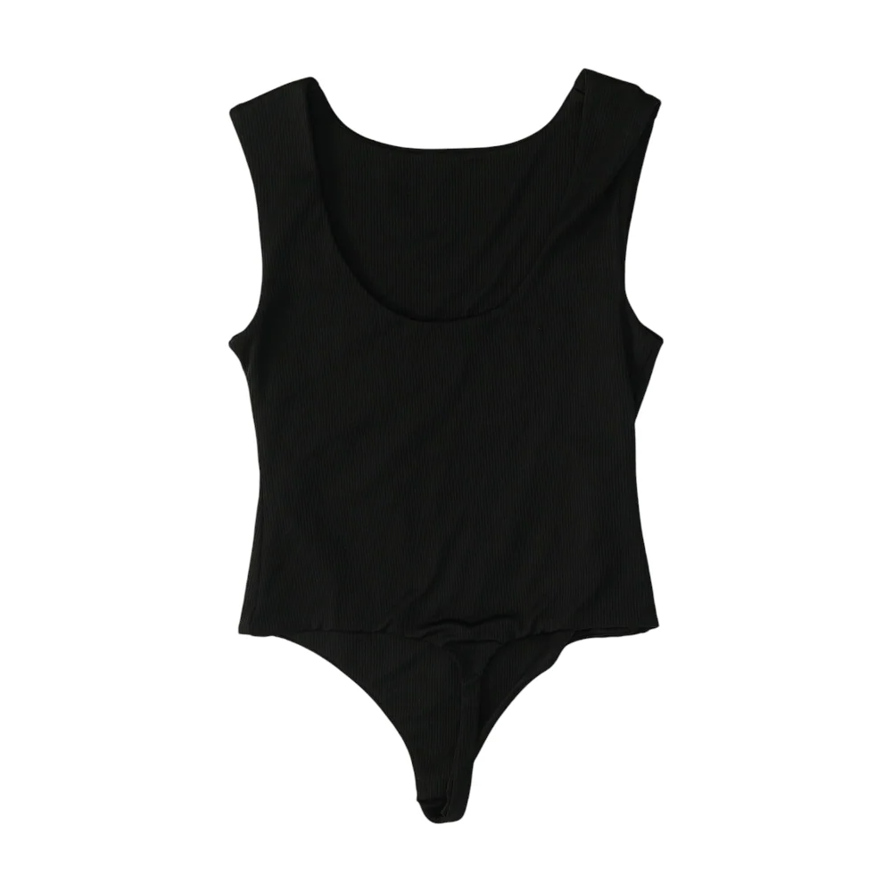 Black Bodysuit Blouse - Image 2