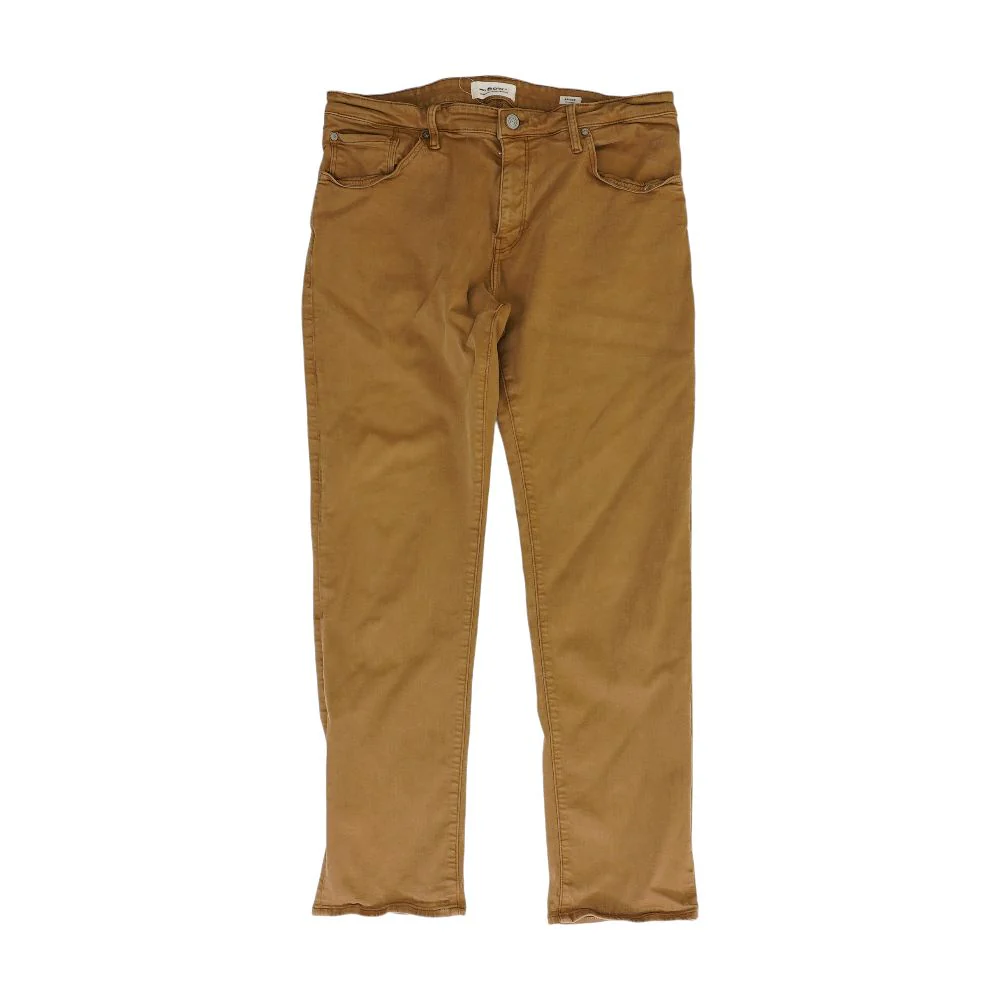 Brown Solid Straight Jeans - Image 2