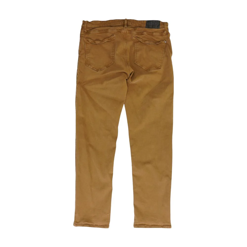 Brown Solid Straight Jeans - Image 4
