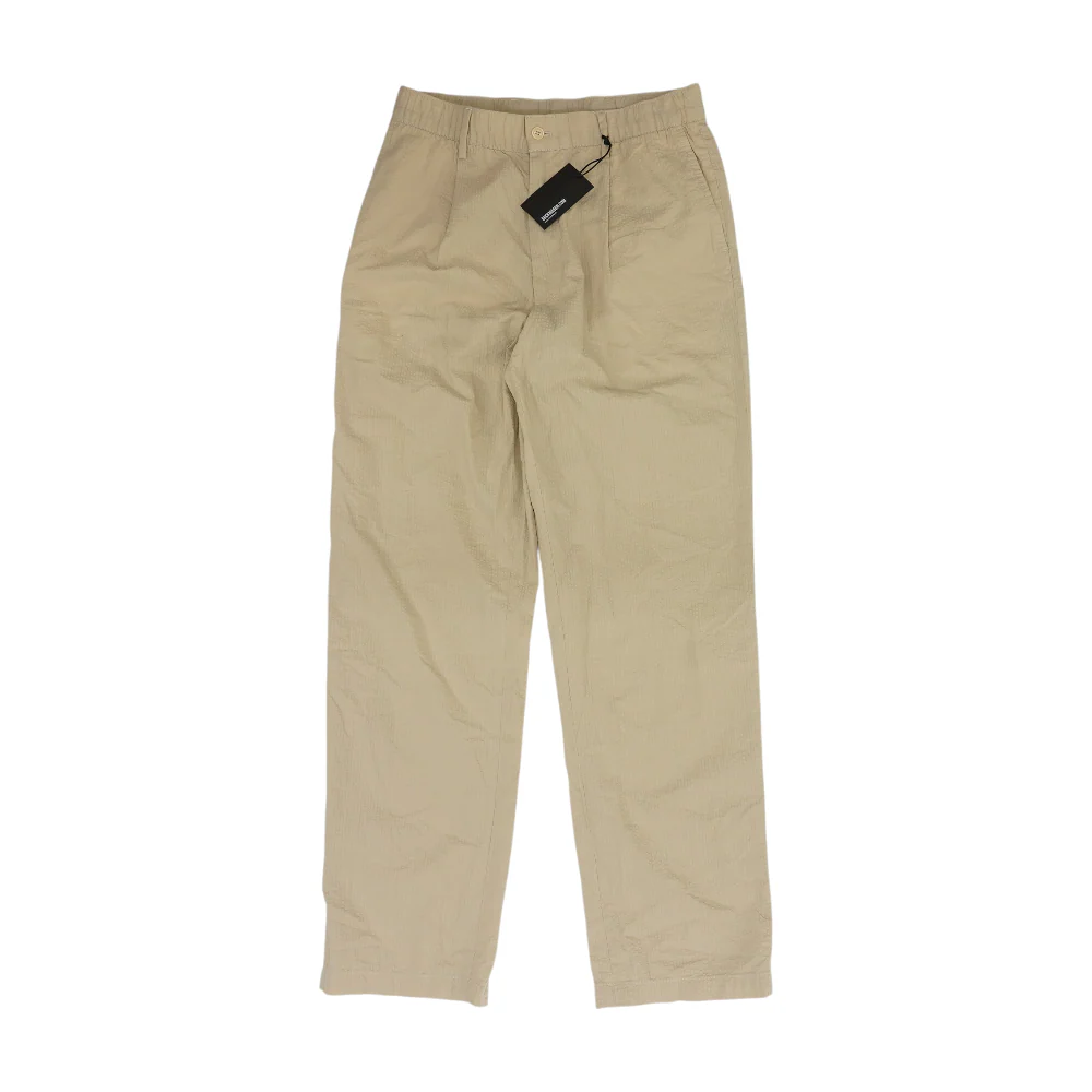 Beige Striped Regular Pants