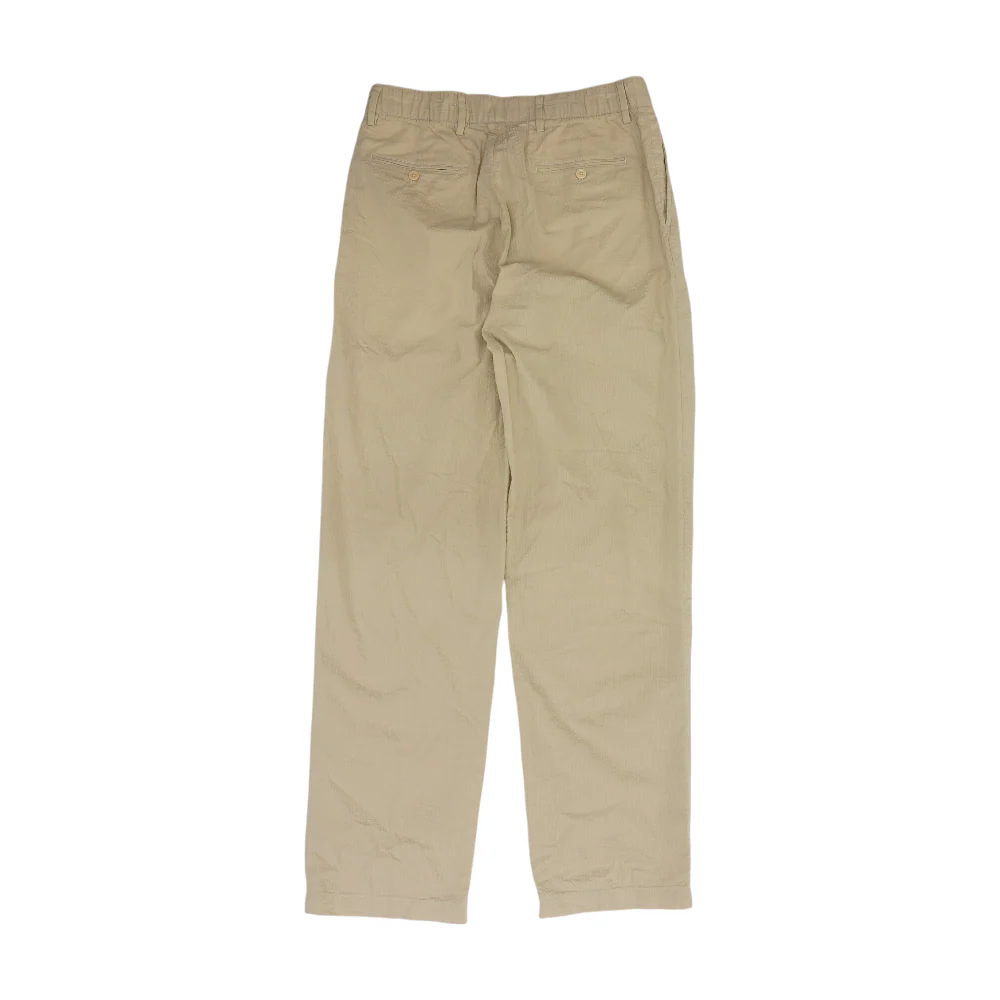 Beige Striped Regular Pants - Image 2