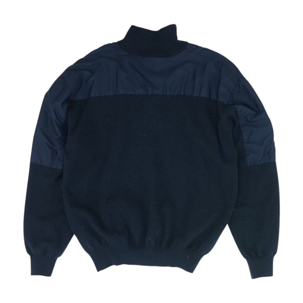 Navy Solid 1/4 Zip Pullover - Image 2