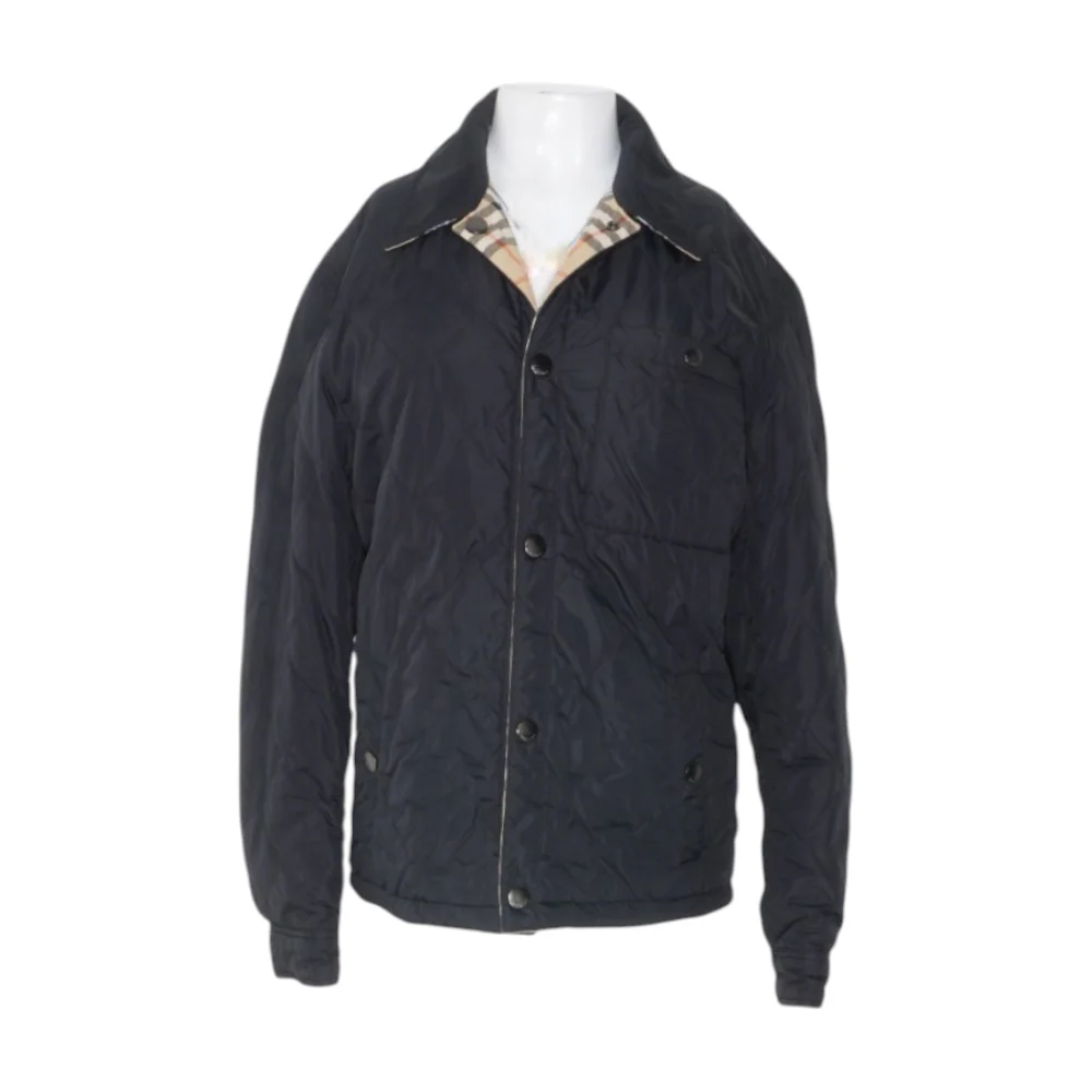 Black Brighton Reversible Quilted Nylon Overshirt