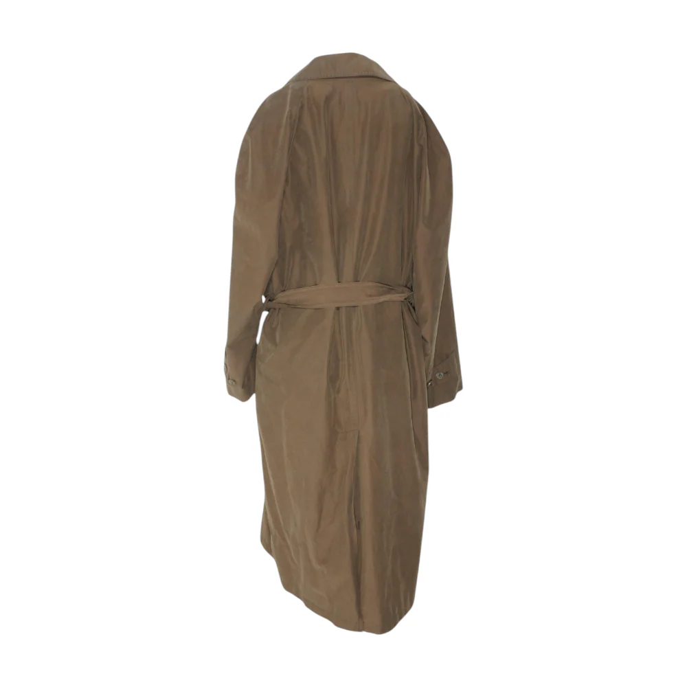 Vintage Brown Belted Trench Coat - Image 2