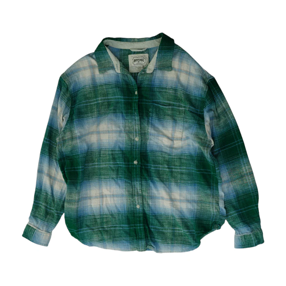 Green Plaid Button Down