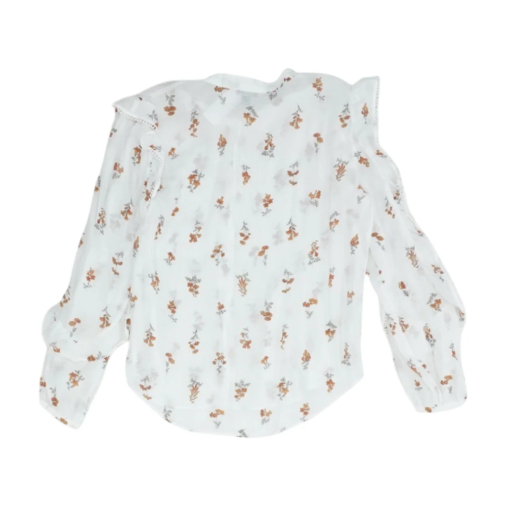 White Floral Button Down - Image 2