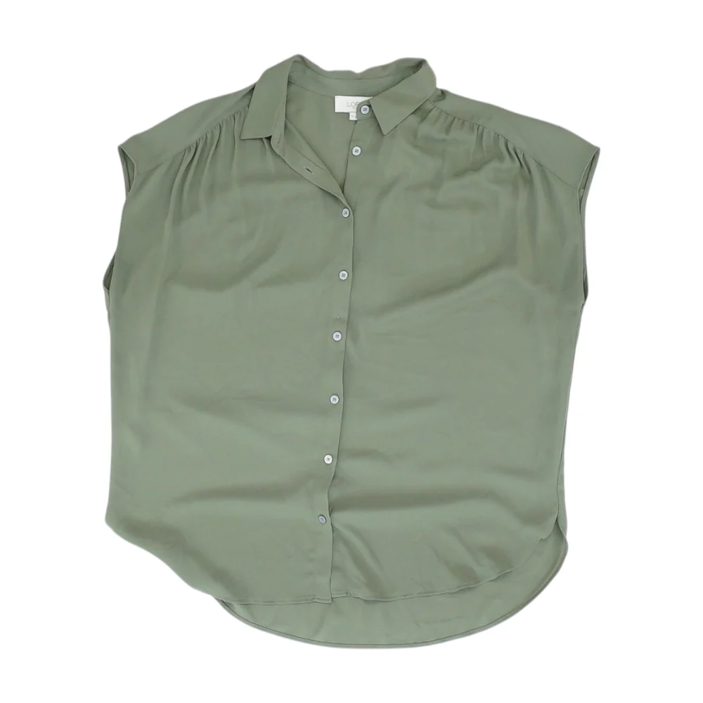 Green Button Down