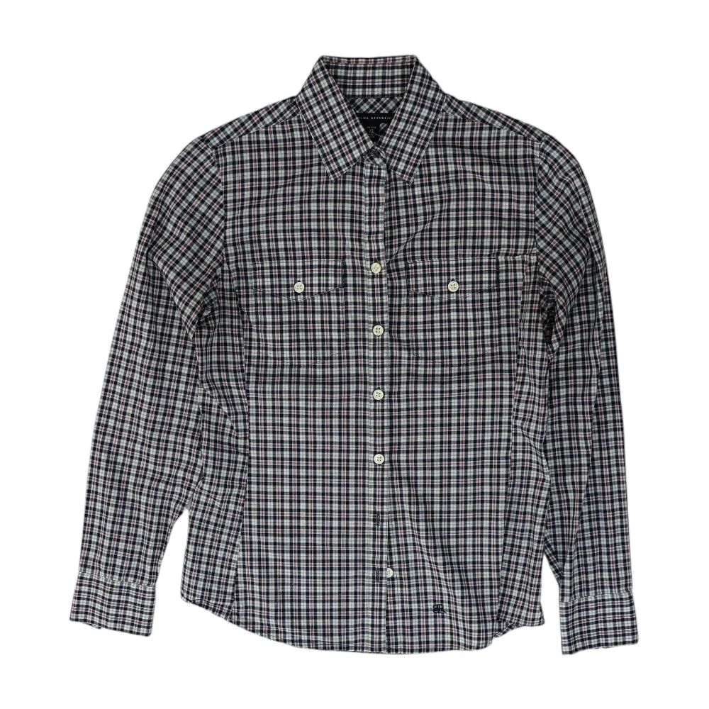 Black Petite Plaid Button Down