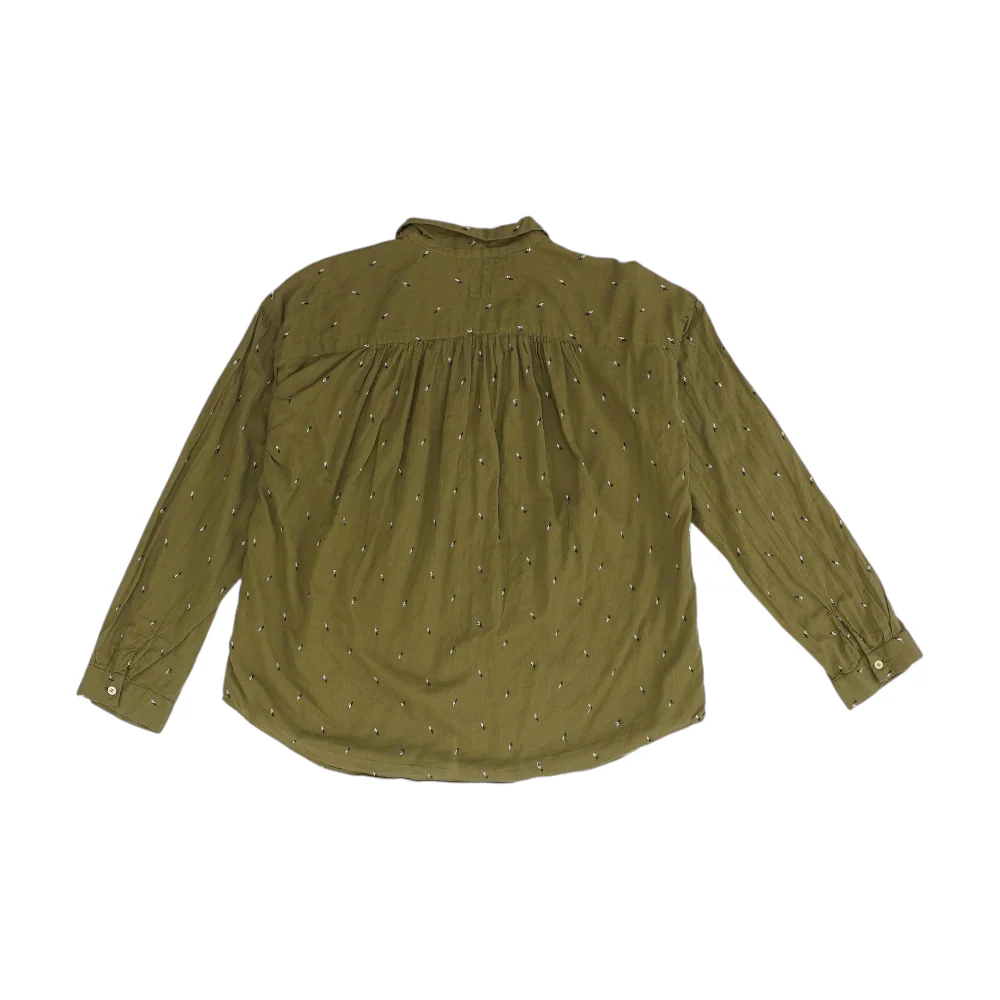 Green Print Button Down - Image 2