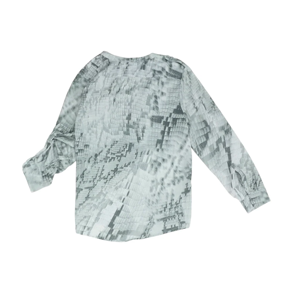 Gray Print Button Down - Image 2