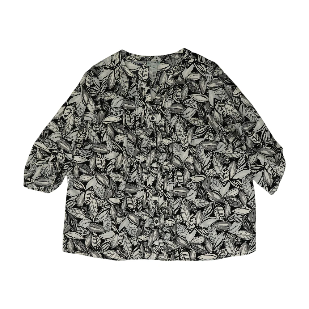 Black Plus Abstract Button Down
