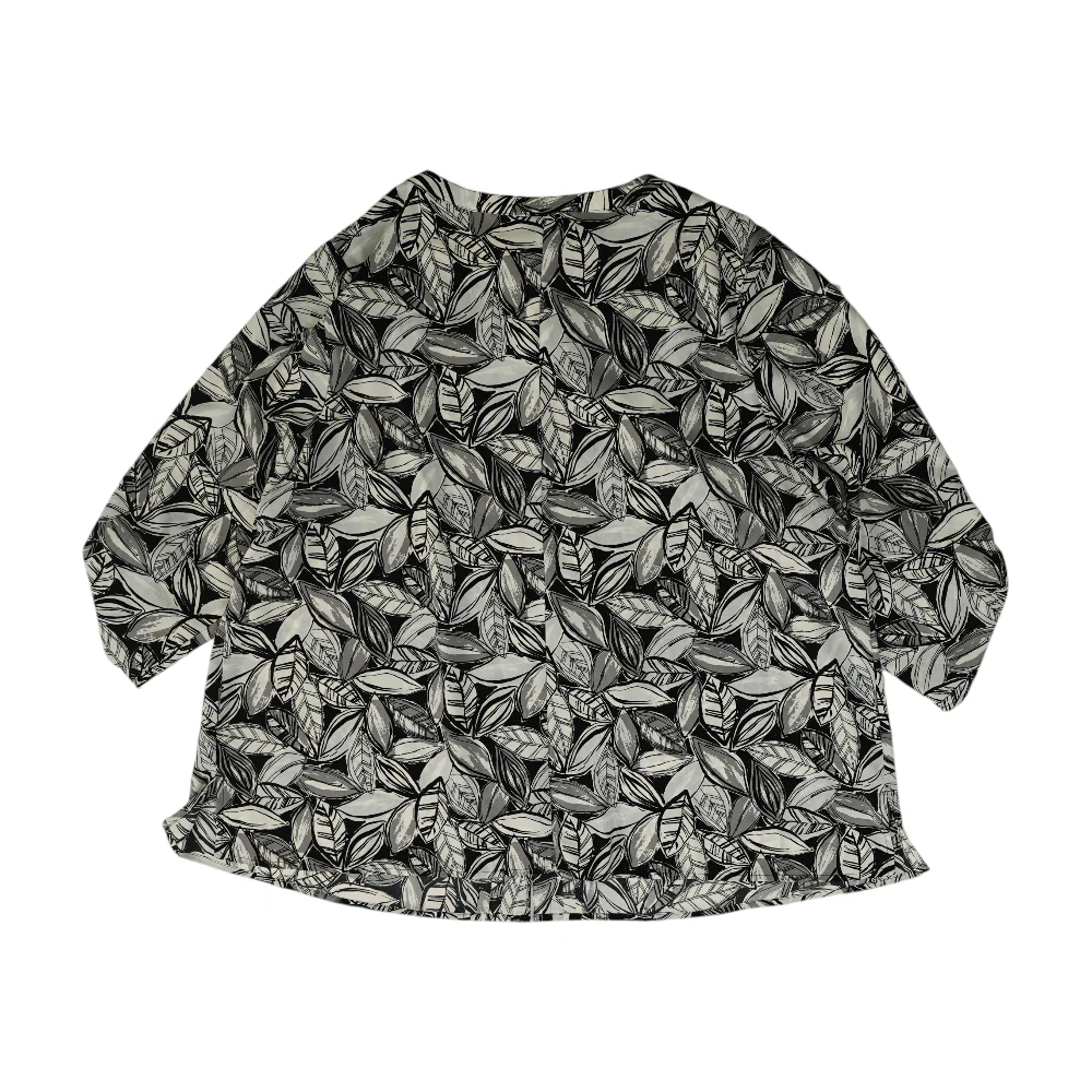 Black Plus Abstract Button Down - Image 2