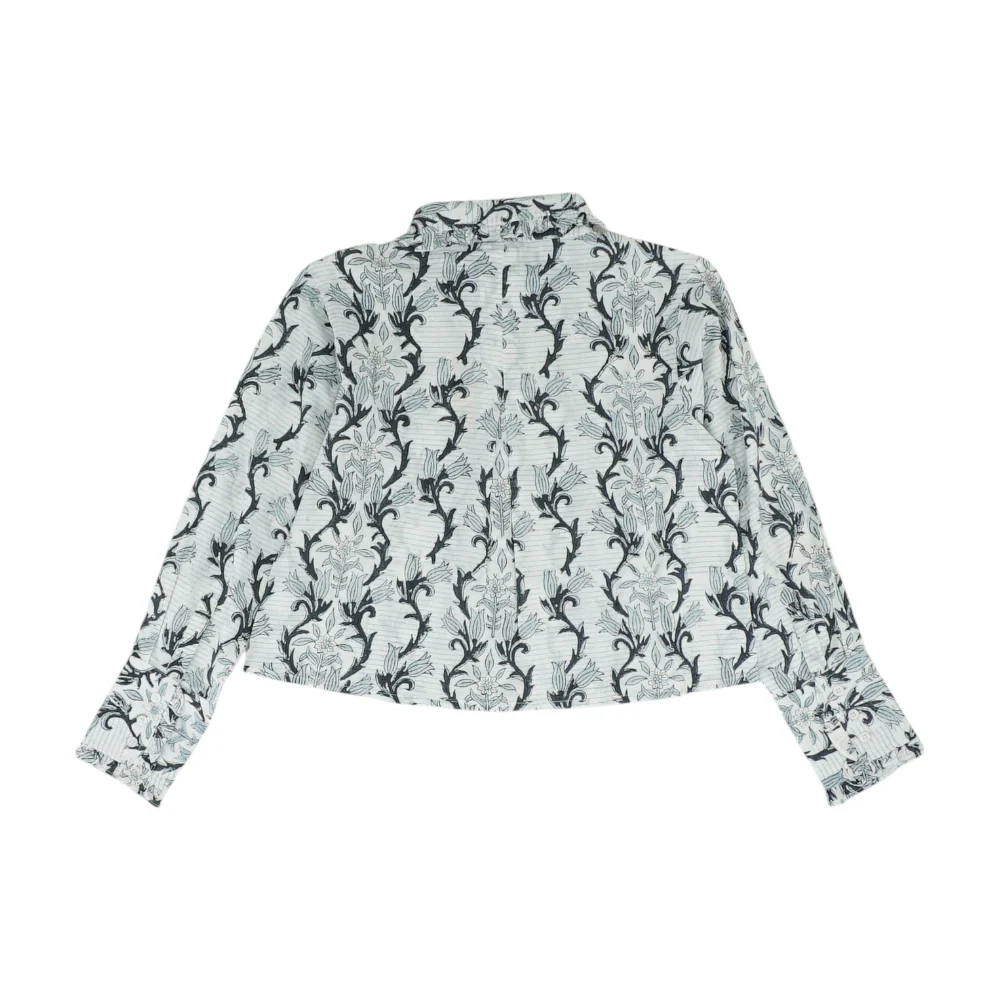 White Floral Button Down - Image 2