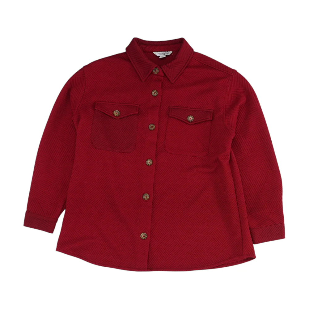 Red Petite Button Down