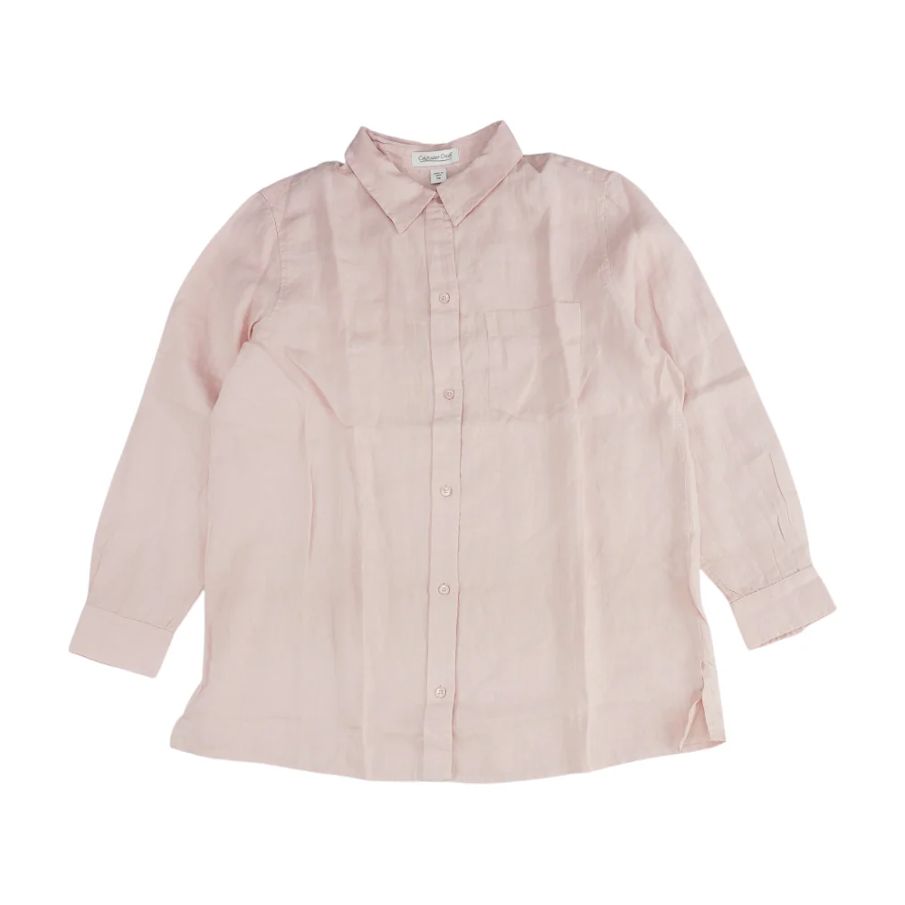 Pink Petite Button Down