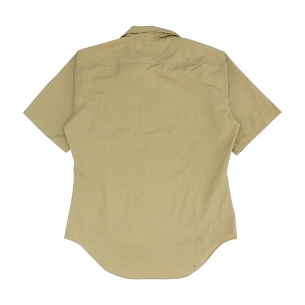 Khaki Solid Short Sleeve Button Down - Image 2