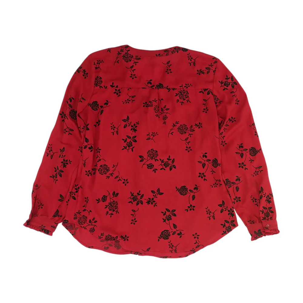 Red Floral Button Down - Image 2