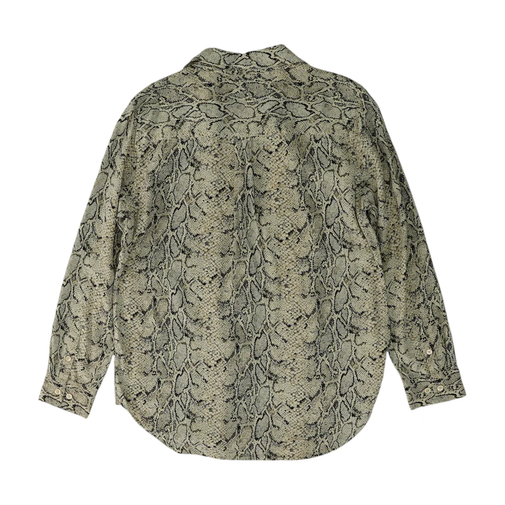 Beige Animal Print Button Down - Image 2