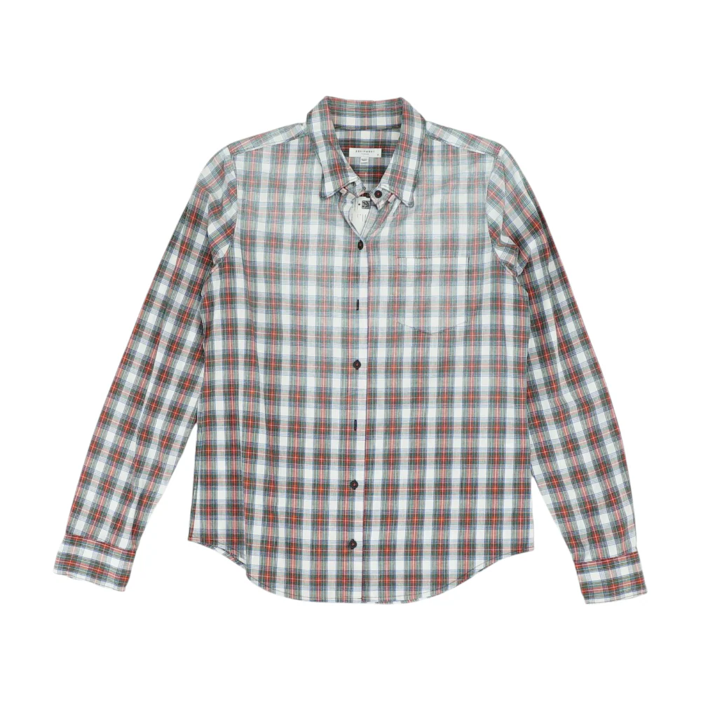 White Plaid Button Down