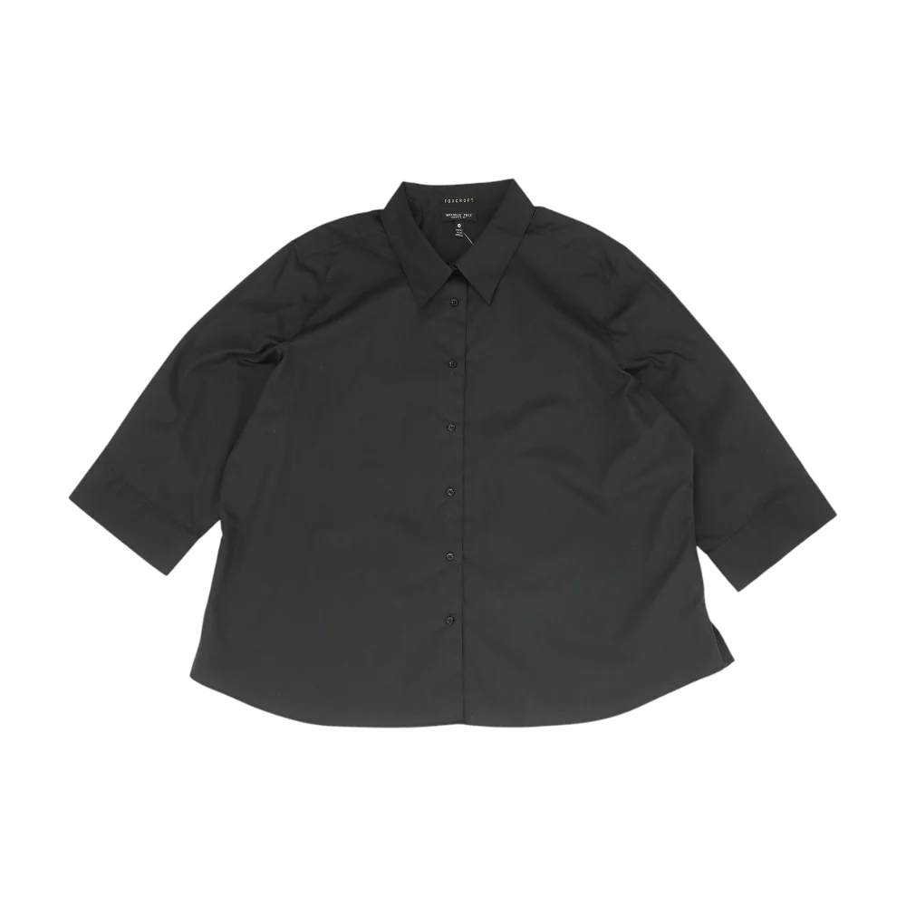 Black Plus Button Down
