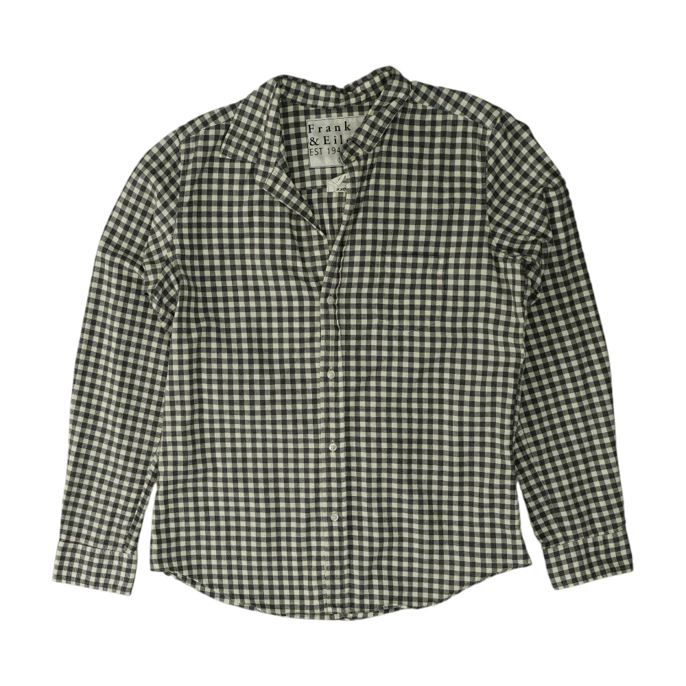Gray Check Button Down