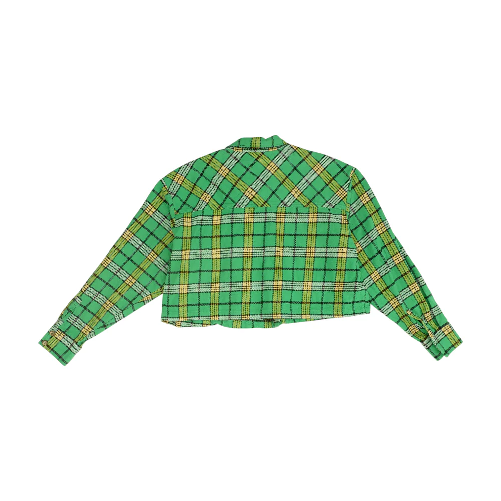 Green Plaid Flannel Button Down - Image 2