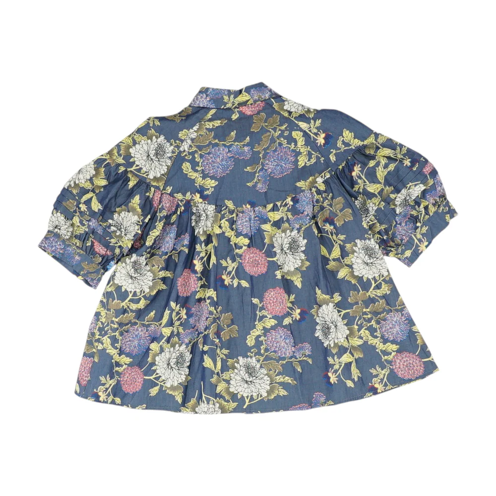 Blue Floral Button Down - Image 2