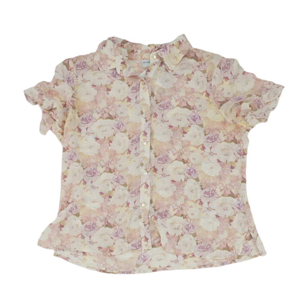 Pink Floral Button Down