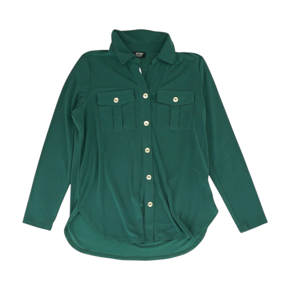 Green Button Down