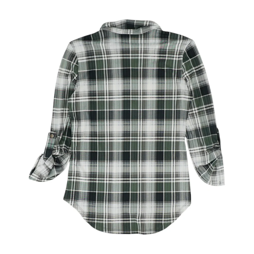 Green Plaid Button Down - Image 2