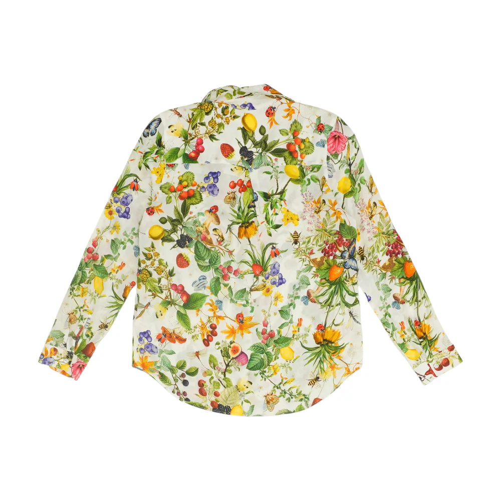 White Floral Button Down - Image 2