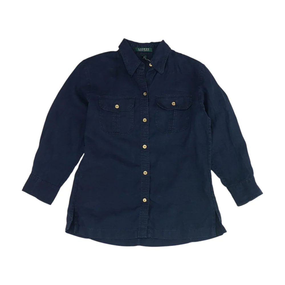 Navy Button Down