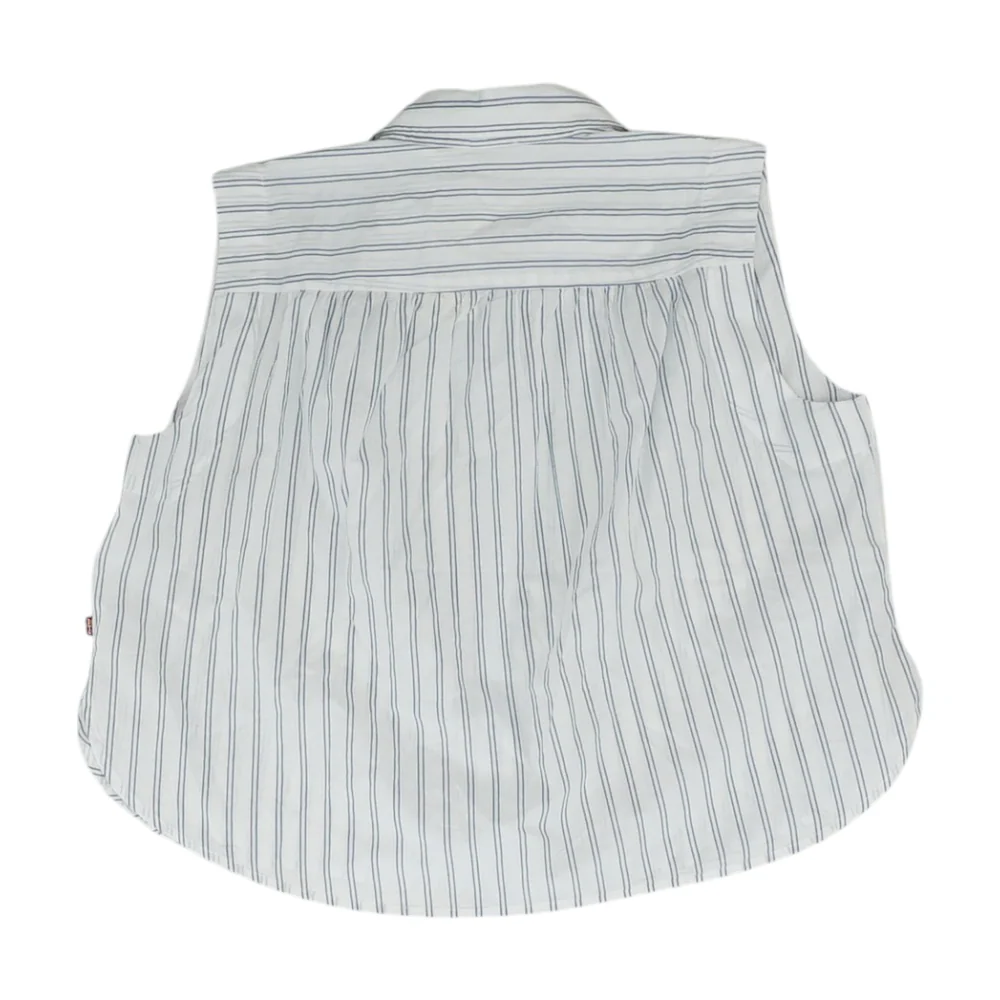 White Striped Button Down - Image 2