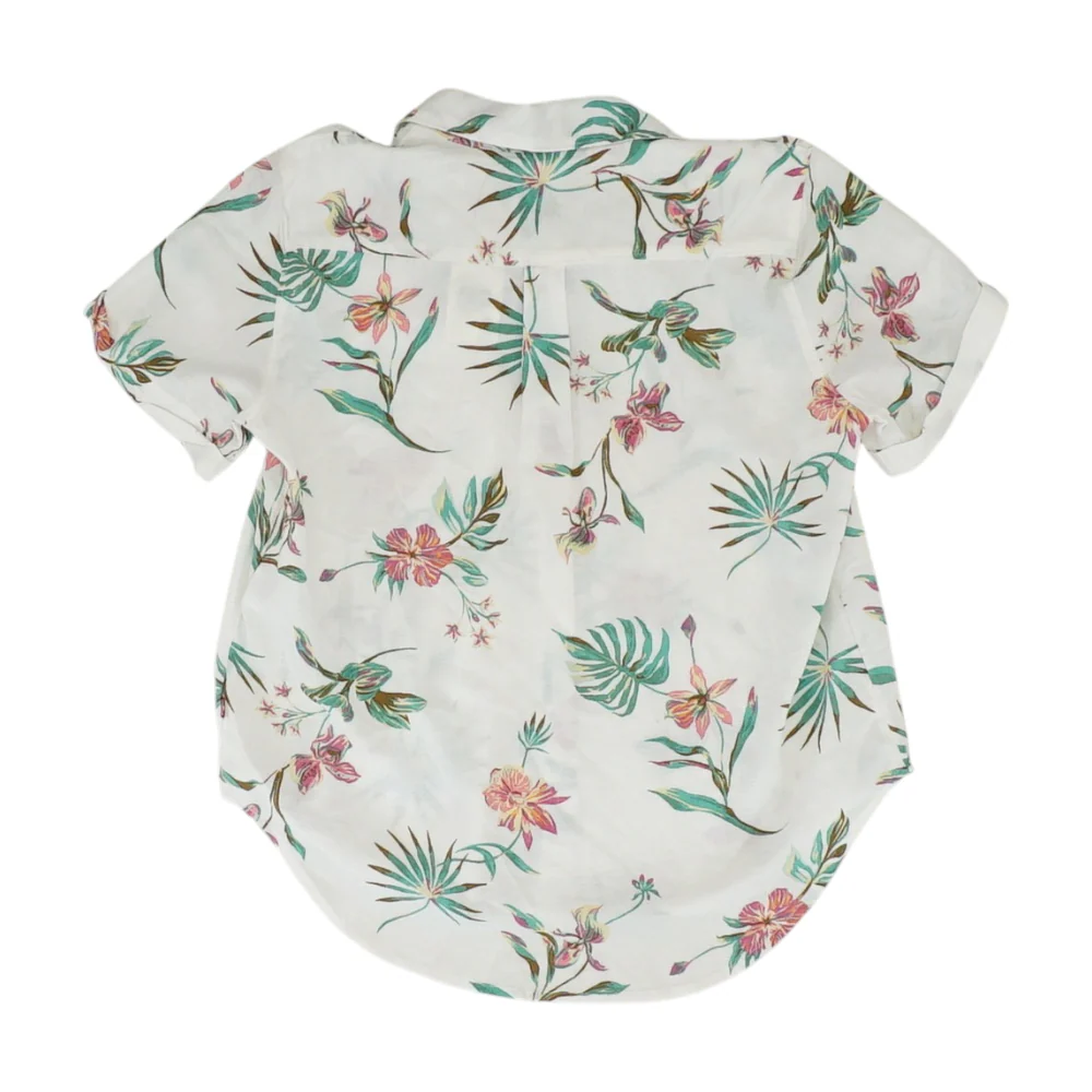 White Floral Button Down - Image 2
